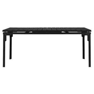MultiGarden SAE-180 Rozťahovací záhradný stôl 180-240 cm, oceľ, HDPE, čierny