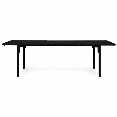 MultiGarden SAE-180 Rozťahovací záhradný stôl 180-240 cm, oceľ, HDPE, čierny