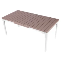 MultiGarden SAE-180 Rozťahovací záhradný stôl 180-240 cm, oceľ, HDPE, béžová farba