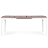 MultiGarden SAE-180 Rozťahovací záhradný stôl 180-240 cm, oceľ, HDPE, béžová farba