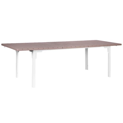 MultiGarden SAE-180 Rozťahovací záhradný stôl 180-240 cm, oceľ, HDPE, béžová farba