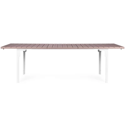 MultiGarden SAE-180 Rozťahovací záhradný stôl 180-240 cm, oceľ, HDPE, béžová farba