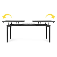 MultiGarden SAE-180 Rozkládací zahradní stůl 180 - 240 cm, ocel, HDPE, šedý