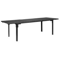 MultiGarden SAE-180 Rozkládací zahradní stůl 180 - 240 cm, ocel, HDPE, šedý