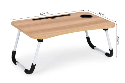 ModernHome PJJLT0001 Stolík na notebook 60 x 40 cm, drevo