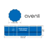 Avenli 17802EU Bazén s konstrukcí včetně příslušenství 457 x 122 cm
