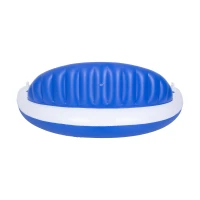 SunClub 33157 Nafukovací lehátko do bazénu s opěrkou 207 x 105 cm, modrobílé
