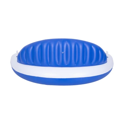 SunClub 33157 Nafukovací lehátko do bazénu s opěrkou 207 x 105 cm, modrobílé