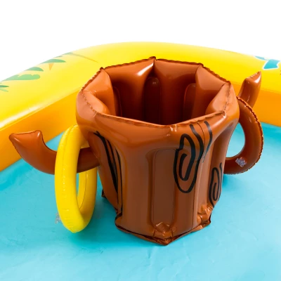 SunClub 51223 Vodní hřiště pro děti - bazén se skluzavkou 214 x 167 cm