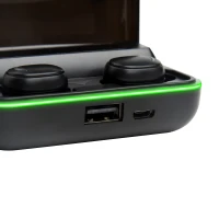 Rebel SLU0062 Bezdrátová sluchátka do uší s powerbankou SN‑E10, černé