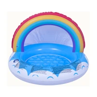 SunClub 57155 Nafukovací bazén pre batoľatá s baldachýnom, 95 cm