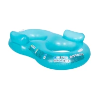 SunClub 33061 Dvojité nafukovacie koleso do bazéna 170 x 103 x 40 cm, modré