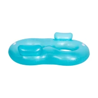 SunClub 33061 Dvojité nafukovacie koleso do bazéna 170 x 103 x 40 cm, modré