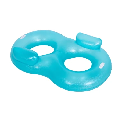 SunClub 33061 Dvojité nafukovacie koleso do bazéna 170 x 103 x 40 cm, modré