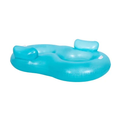 SunClub 33061 Dvojité nafukovacie koleso do bazéna 170 x 103 x 40 cm, modré