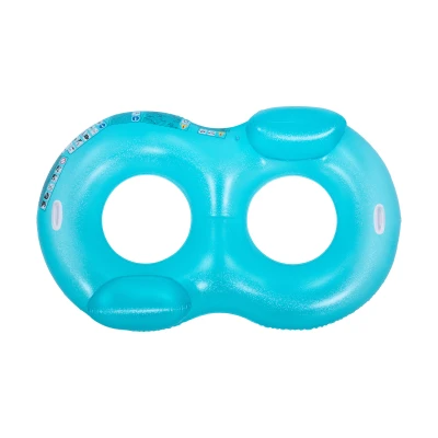 SunClub 33061 Dvojité nafukovacie koleso do bazéna 170 x 103 x 40 cm, modré
