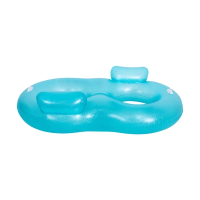 SunClub 33061 Dvojité nafukovacie koleso do bazéna 170 x 103 x 40 cm, modré