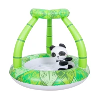 SunClub 51360 Dětský bazének Panda se stříškou, zelený