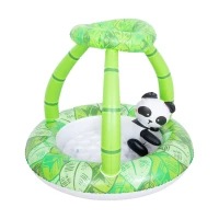 SunClub 51360 Dětský bazének Panda se stříškou, zelený