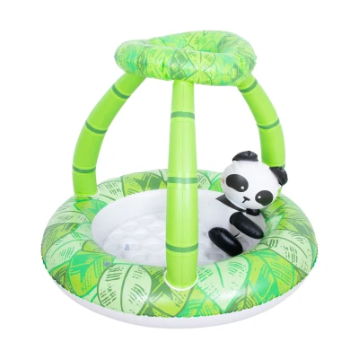 SunClub 51360 Dětský bazének Panda se stříškou, zelený