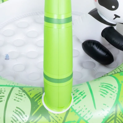 SunClub 51360 Dětský bazének Panda se stříškou, zelený