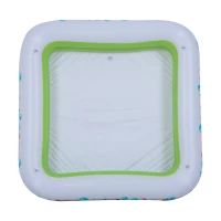 SunClub 51016 Nafukovací zahradní bazének se stříškou 143 x 143 cm, rybičky