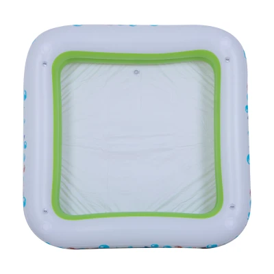 SunClub 51016 Nafukovací zahradní bazének se stříškou 143 x 143 cm, rybičky