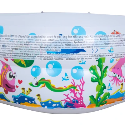 SunClub 51016 Nafukovací zahradní bazének se stříškou 143 x 143 cm, rybičky