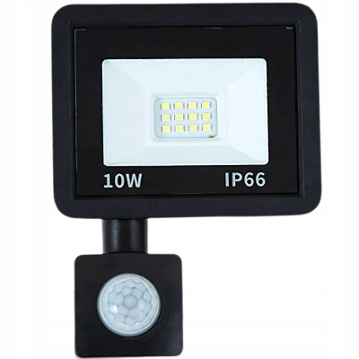 Verk 12346 Halogenový LED reflektor se senzorem soumraku a pohybu 10W, 6000K, IP66