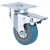 Verk 11503 Kolo transportní otočné s brzdou 100 mm, modré