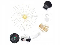 Verk 12405 Solární zahradní LED osvětlení, 8 režimů, solární panel, senzor soumraku