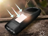 Verk 08381 Solárna dynamo LED baterka, čierna