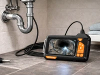 Verk 04149 Endoskopická inspekční kamera s LCD displejem, 5 m kabel, IP67, 6 LED 