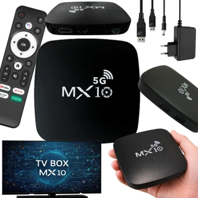 Verk 06377 Smart TV BOX MX10, Android, 4K, WIFI 5G 2/16GB, Ultra HD