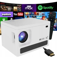 Verk 06378 LED projektor X6 4K s Android TV 11.0, Wi-Fi, Bluetooth LCD, 100 palců