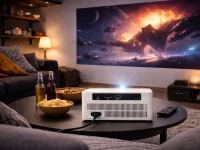 Verk 06378 LED projektor X6 4K s Android TV 11.0, Wi-Fi, Bluetooth LCD, 100 palců