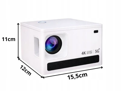 Verk 06378 LED projektor X6 4K s Android TV 11.0, Wi-Fi, Bluetooth LCD, 100 palců