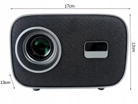 Verk 06380 Projektor 4K s Android TV 13.0, Wi-Fi, Bluetooth, LCD, Full HD, 360°