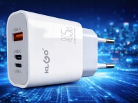 Verk 06382 Rýchla nabíjačka s USB-A, USB-C, Lightning, 45 W, Quick Charge