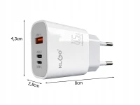 Verk 06382 Rýchla nabíjačka s USB-A, USB-C, Lightning, 45 W, Quick Charge