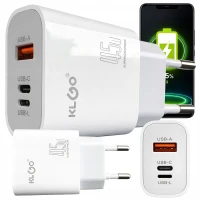 Verk 06382 Rýchla nabíjačka s USB-A, USB-C, Lightning, 45 W, Quick Charge
