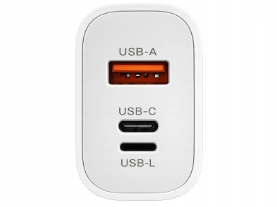 Verk 06382 Rýchla nabíjačka s USB-A, USB-C, Lightning, 45 W, Quick Charge