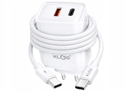 Verk 06384 Rýchla nabíjačka s USB-C + USB-A, 35 W, s káblom