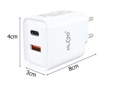 Verk 06384 Rýchla nabíjačka s USB-C + USB-A, 35 W, s káblom