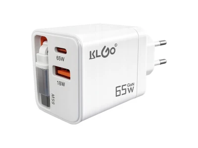 Verk 06383 Nabíječka s rychlonabíjením USB-C + USB-A, 65W, s kabelem