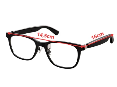 Verk 06385 Inteligentní Bluetooth brýle s reproduktory, handsfree, poslech hudby, černé