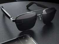Verk 06386 Inteligentní Bluetooth brýle s reproduktory, handsfree hovory, černé