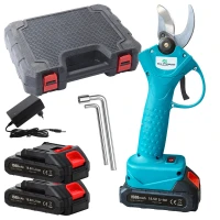 RealG RC-K-2304 Akumulátorové elektrické záhradné nožnice, 21 V, 500 W, 2 x 1500 mAh batérie