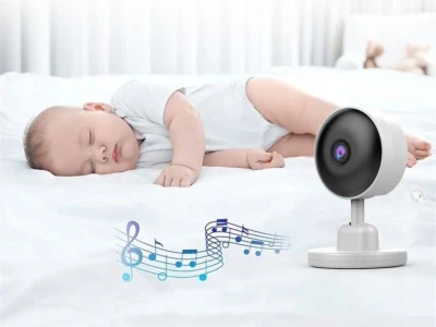 Verk 06389 Bezdrátová elektronická chůvička s kamerou a nočním viděním 2,4 GHz, bílá