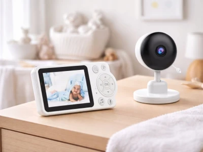 Verk 06389 Bezdrátová elektronická chůvička s kamerou a nočním viděním 2,4 GHz, bílá